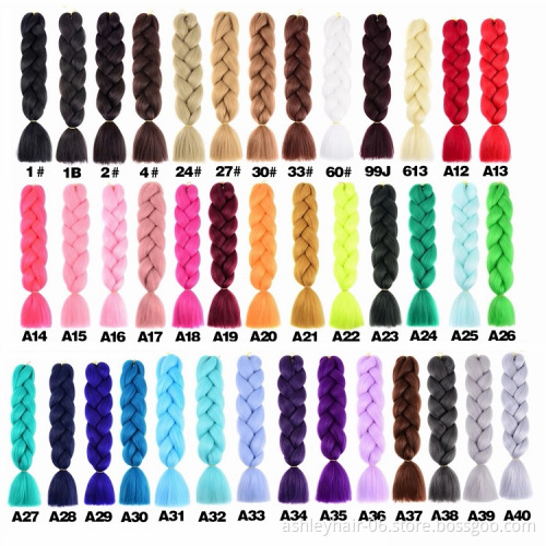 24 Inch Ultra Jumbo Hair Braid ombre synthetic twisted pre stretched 48 inch ultra braid braiding hair
